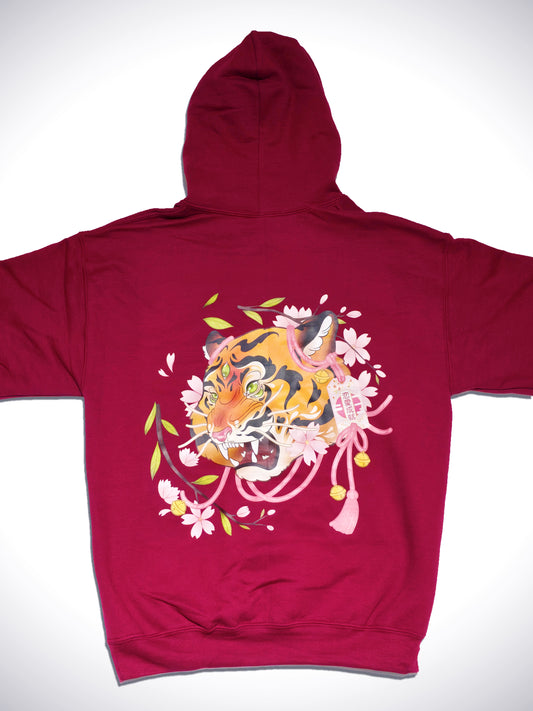 Hoodie Omamori Red Tiger