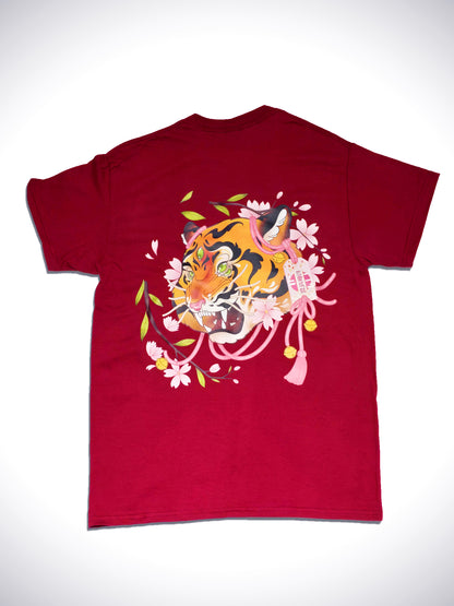 T-Shirt Red Tiger
