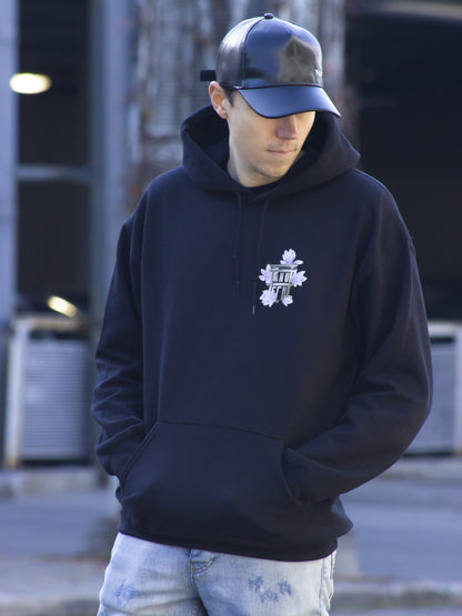 Hoodie Snake Black Sakura