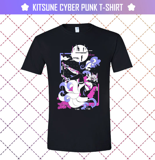 T-Shirt Kitsune Cyber Punk
